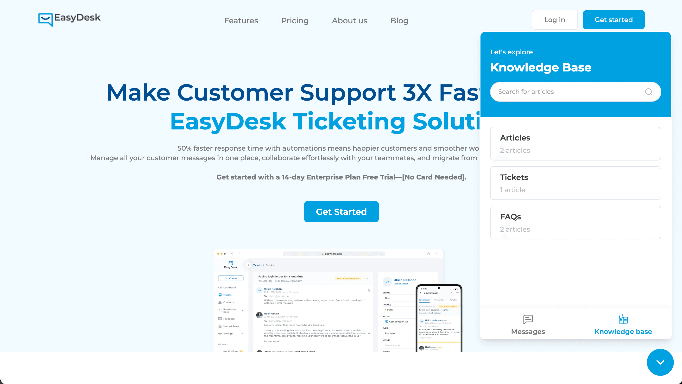 EasyDesk Chat Widget